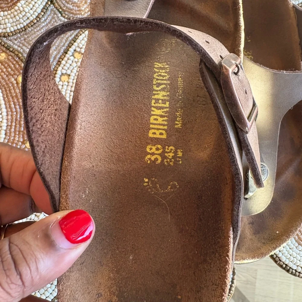 Birkenstock Tan Leather Sandals - Picture 4 of 4